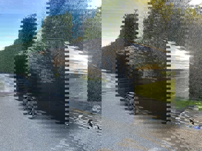 Sleek Black Gloss Enclosed Trailer image